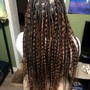 Knotless French Curl Braids