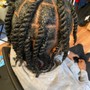 Kid's Braids with Human Hair Extensions