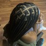 Kid's Braids with Human Hair Extensions