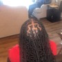 Medium knotless Braids