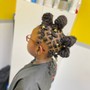 Man Bun Individual Large Twist/Braids