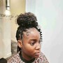 Twist rolls with sew in weave