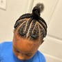 Kid's Braids with wash on natural hair