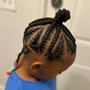 Kid's Braids with wash on natural hair