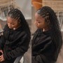 Straight back Cornrows (4 or more)