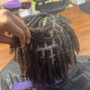 ADVANCED PALM ROLL LOC RETWIST & STYLES (MIDBACK - LOWER BACK)