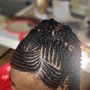 Cornrows ponytail