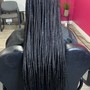 Large French Curl Knottless Braids