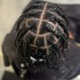 Locs/ Dreads Retwist - Man Bun or Cut Sides