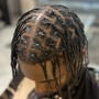 Locs/ Dreads Retwist - Man Bun or Cut Sides