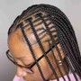 Small bob boho knotless braids