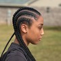 Straight back Feedin Braids (6-8)(No Stitch)