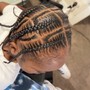 Just front half braids