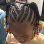 Kid's braids 2 ponytails