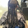 Cornrows(med)+ Partial Quickweave