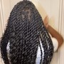 Medium knotless Braids