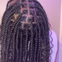 Medium knotless Braids