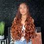 Small French Curl Knotless Box Braids