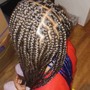 Kids 2 feed-in braids 5-8 Hair Inculded