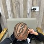 Cornrows/feedin 6/8 stitche braids