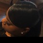 Quick Weave with leave out or invisible part