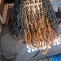 Medium knotless braids (Butt length)