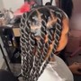 Boho medium Knotless braids(waist length)