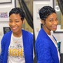 Relaxer Retouch,Semi-Permanent Color & Cut