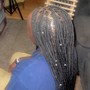 Small Knotless Braids (Midback)