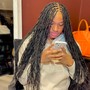 Shoulder  length Box Braids