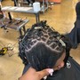 Dread retwist and style