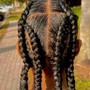 Boho medium Knotless braids(waist length)