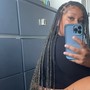 Tribal braids w/box braids