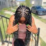 Medium Boho or Goddess human hair knotless