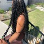 Medium Boho or Goddess human hair knotless