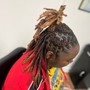 Loc Retwist short hair and style