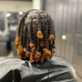 Loc retwist (long hair)