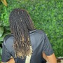 Loc retwist (long hair)