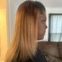 Ponytail- sleek with hair extensions