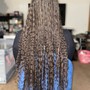 Large French Curl Knottless Braids