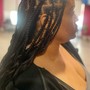 Large French Curl Knottless Braids