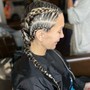 Freestyle braids with hair included