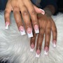 Long Acrylic full set w FRENCH TIP