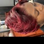 Quick Weave Bob with Human Natural Color hair