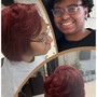 Quick Weave Bob with Human Natural Color hair