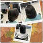 Quick Weave Bob with Human Natural Color hair