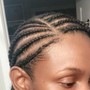 Natural Hair Cornrows