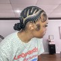 Fulani Braids with the Flip over In front