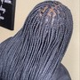 Small boho knotless braids waist length