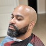 Bald Shave with beard/ mustache